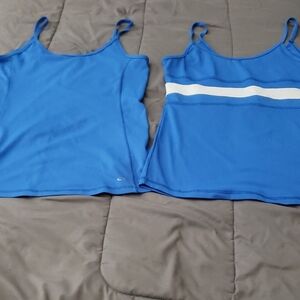Champion Women's Blue Muscle Tees